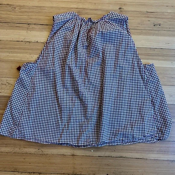 Madewell Bellshift Red White Gingham Check Sleeveless Top. Size XL. - Picture 4 of 14